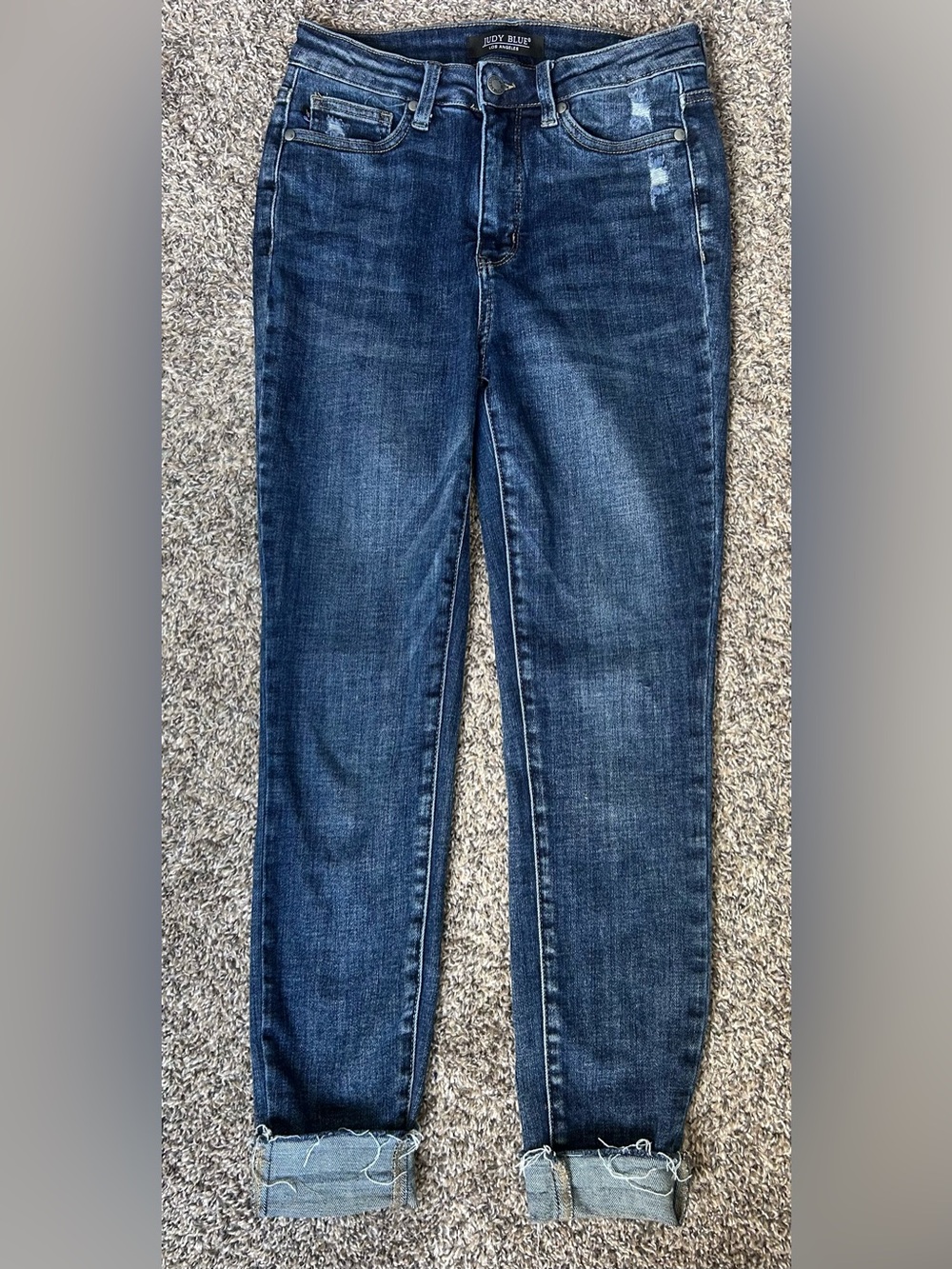 Judy Blue Skinny Fit Cuffed Medium Wash size 5/27 Jeans